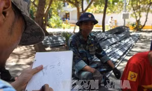 Ký họa ở Trường Sa