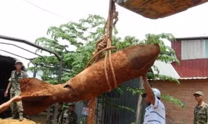 Phát hiện quả bom gần 300 kg tại Đắk Nông
