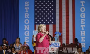 Số cử tri ủng hộ bà Hillary vượt ngưỡng 50%