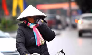 Không khí lạnh gây mưa ở Bắc Bộ 