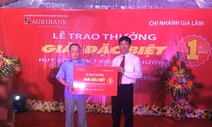 Thêm một khách hàng trúng thưởng 1 tỷ đồng từ Agribank