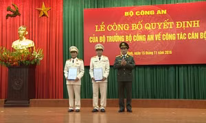 Bổ nhiệm, luân chuyển một loạt tướng công an, quân đội