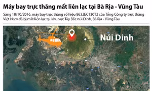 Toàn cảnh vụ trực thăng mất tích tại Bà Rịa - Vũng Tàu