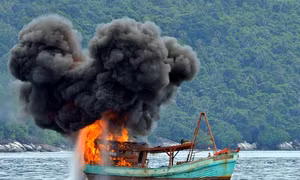 Indonesia đánh chìm 23 tàu cá nước ngoài