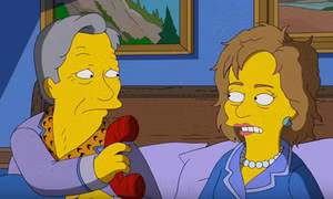 Nhà Simpson bỏ phiếu cho bà Clinton
