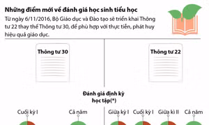 Những điểm mới về đánh giá học sinh tiểu học