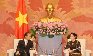 Chủ tịch Quốc hội tiếp Chủ tịch Liên minh nghị sĩ hữu nghị Nhật - Việt