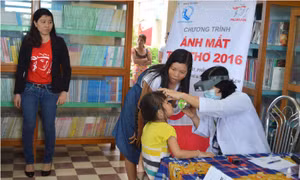 700 trẻ em An Giang được khám, chăm sóc mắt