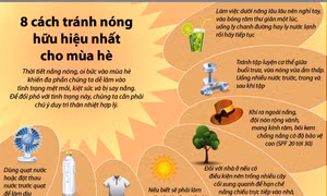 8 cách tránh nóng hữu hiệu trong mùa hè