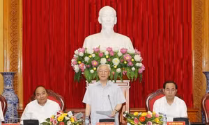 Tổng Bí thư lần đầu tham gia Đảng ủy Công an Trung ương