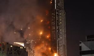 Cháy lớn tại khách sạn UAE sát giao thừa