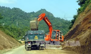 Bắc Kạn khắc phục các tuyến đường sạt lở do mưa lũ