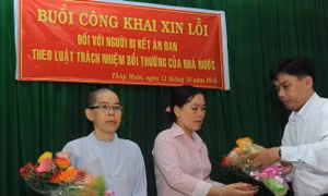 Huyện Tháp Mười xin lỗi vụ kết án oan chị em Kim Phụng-Tuyết Loan