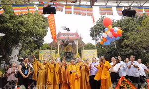 Cung nghinh tượng Phật ngọc hòa bình thế giới