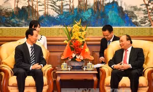 Thủ tướng Nguyễn Xuân Phúc tiếp ông Vương Gia Thụy