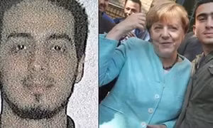Bà Merkel từng chụp ảnh với kẻ đánh bom ở Bỉ?