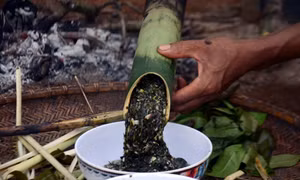 “Canh thụt”- món ăn đậm đà bản sắc của đồng bào M’Nông 