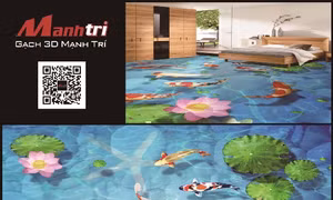 Gạch 3D - Giải pháp mới cho trang trí tường và nền nhà