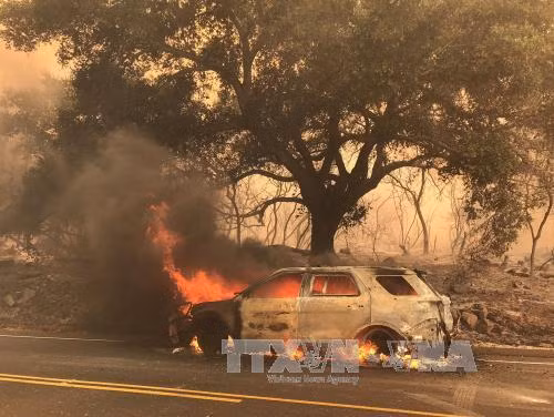 Trời khô nóng kỷ lục, hàng chục vụ cháy rừng bùng phát ở California ảnh 1