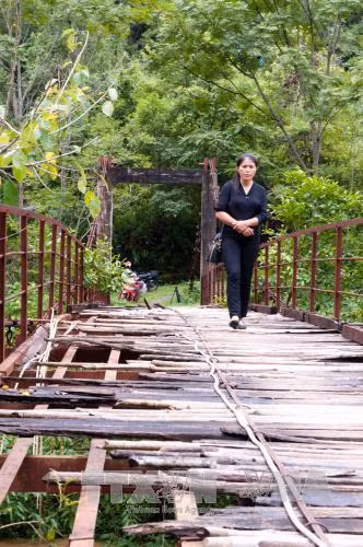 Cao Bằng: Cầu treo xuống cấp, hiểm nguy rình rập mùa mưa lũ ảnh 2