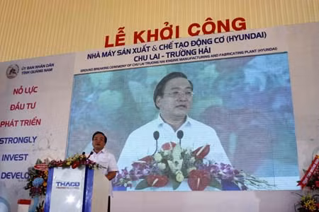 Khởi công xây dựng Nhà máy sản xuất và chế tạo động cơ Chu Lai - Trường Hải tại Quảng Nam ảnh 1