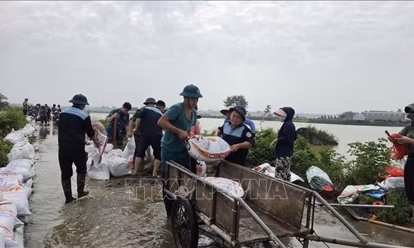 Nước sông Bùi vượt báo động 3, hàng trăm hộ dân phải di dời