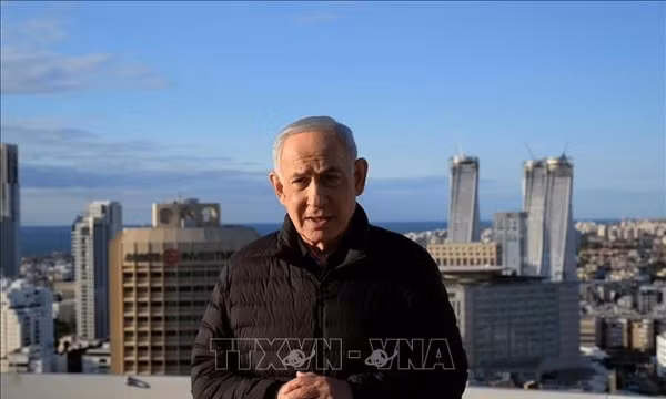 Thủ tướng Israel Benjamin Netanyahu phát biểu tại Tel Aviv. Ảnh: THX/TTXVN 