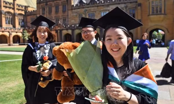 Sinh viên nước ngoài tại trường đại học Sydney, Australia. Ảnh tư liệu: AFP/TTXVN (Ảnh bên thứ ba không cho phép khai thác, chia sẻ lại)