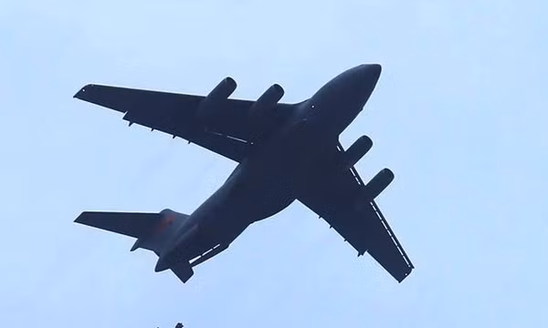 Dòng máy bay vận tải Y-20 của Trung Quốc. Ảnh: Xinhua