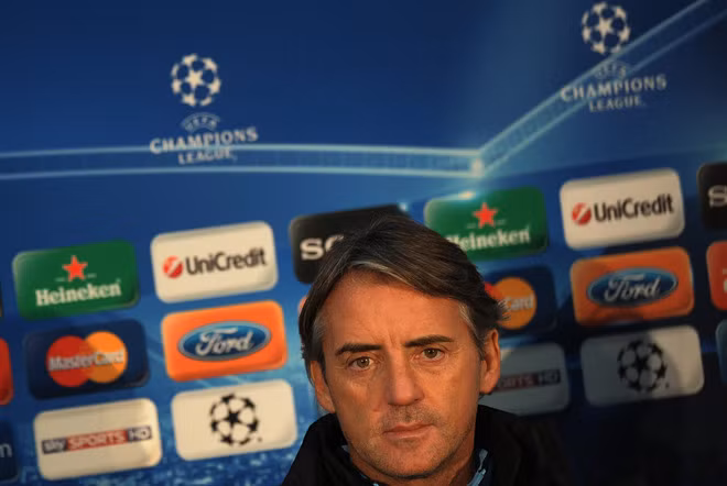 HLV Roberto Mancini của Man City - Ảnh Getty