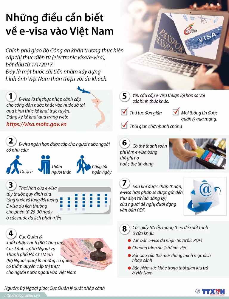 Những điều cần biết về e-visa vào Việt Nam ảnh 1
