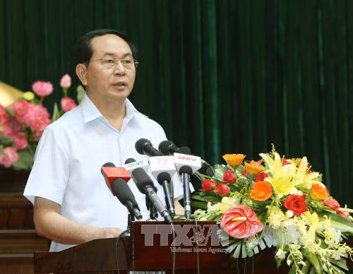 Chủ tịch nước trả lời phỏng vấn AFP trước khi đón Tổng thống Hollande ảnh 1