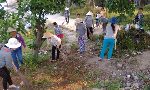 Mô hình phụ nữ bảo vệ môi trường khu dân cư ảnh 3