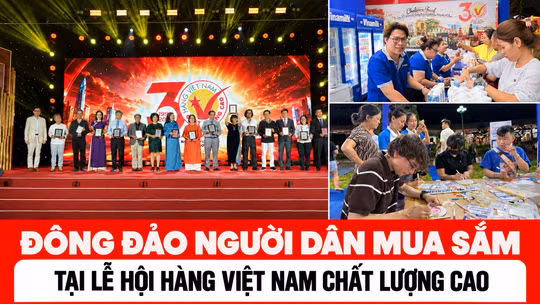 Lễ hội hàng Việt Nam chất lượng cao thu hút đông đảo người dân đến mua sắm
