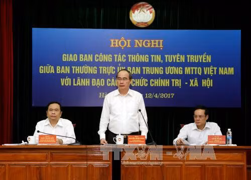  Năm 2017, Mặt trận Tổ quốc Việt Nam sẽ giám sát 5 lĩnh vực ảnh 1