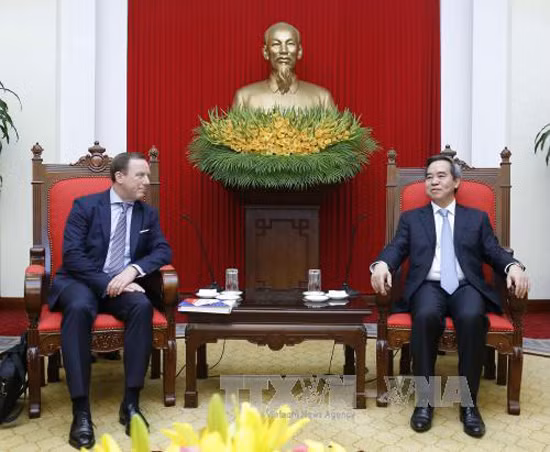 Trưởng ban Kinh tế Trung ương tiếp Chủ tịch Hiệp hội Doanh nghiệp châu Âu tại Việt Nam ảnh 1