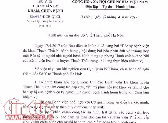 Chấn chỉnh an ninh bệnh viện, bảo vệ bác sĩ khỏi nạn hành hung ảnh 1