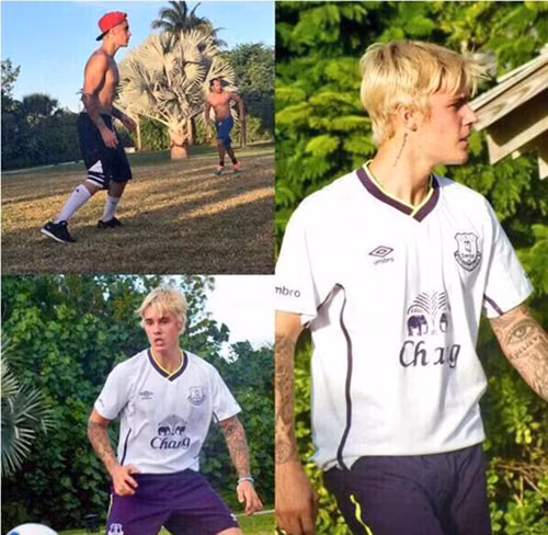 Justin Bieber là CĐV của Everton ảnh 1