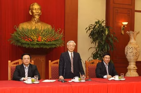 Tổng Bí thư Nguyễn Phú Trọng tiếp các Đại sứ, Trưởng cơ quan đại diện Việt Nam ở nước ngoài ảnh 1