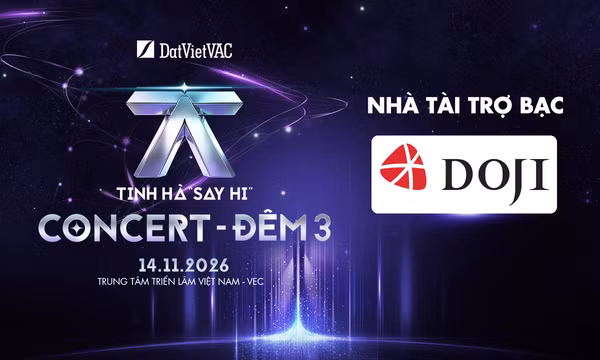 DOJI trở thành nhà tài trợ bạc của Tinh Hà “Say Hi” Concert tại Hà Nội