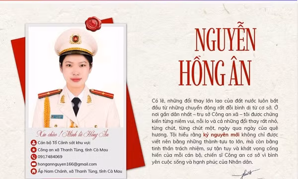 Nữ cán bộ Công an trẻ tận tâm phổ biến pháp luật, góp phần giữ bình yên cho đồng bào