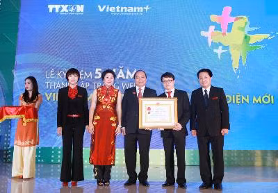Báo Vietnam Plus đón nhận Huân chương Lao động hạng Ba ảnh 1