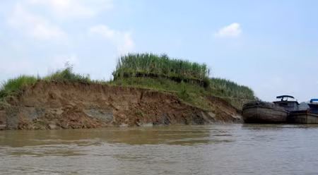 Khai thác cát làm sông Lô sạt lở ảnh 1