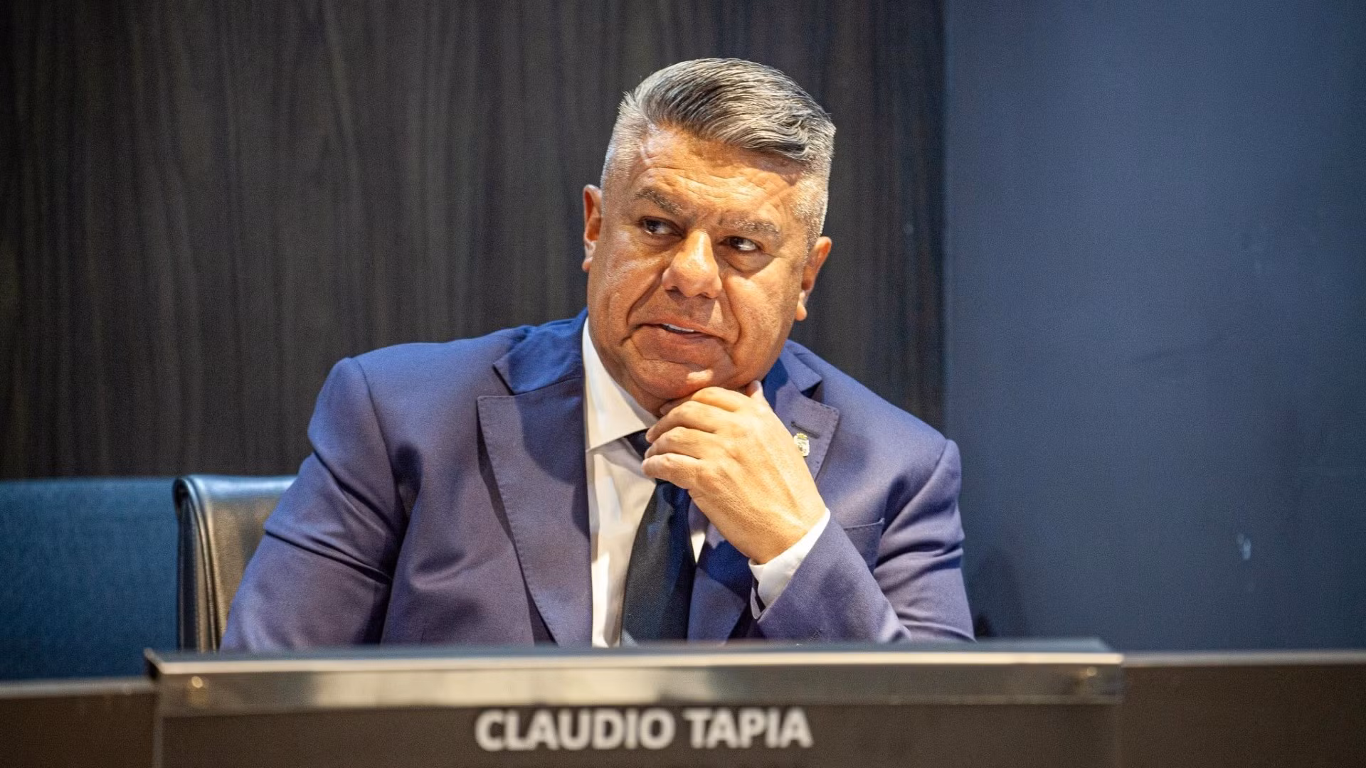 Chủ tịch Liên đoàn Bóng đá Argentina (AFA) Claudio Tapia. Ảnh: buenosairesherald.com