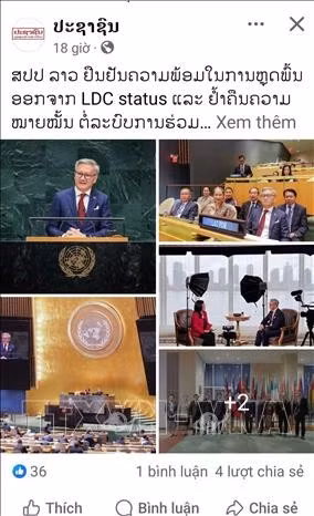 Bài đăng trên trang Facebook chính thức của tờ Pasaxon. Ảnh: TTXVN phát