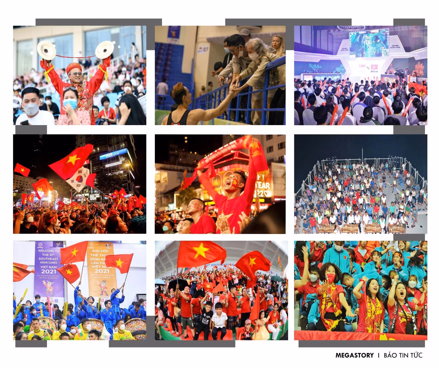 Cổ động viên từ mọi miền tổ quốc hòa nhịp cùng SEA Games 31.