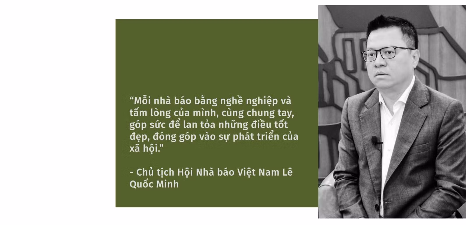 Ông Lê Quốc Minh, Ủy viên Trung ương Đảng, Phó Trưởng Ban Tuyên giáo Trung ương, Tổng biên tập báo Nhân Dân, Chủ tịch Hội Nhà báo Việt Nam.