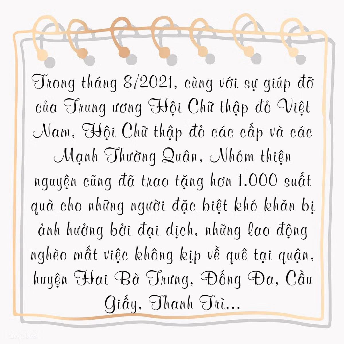 Từ nồi cháo bệnh viện tới những suất quà cho bà con nghèo, người dân khu cách ly ảnh 5