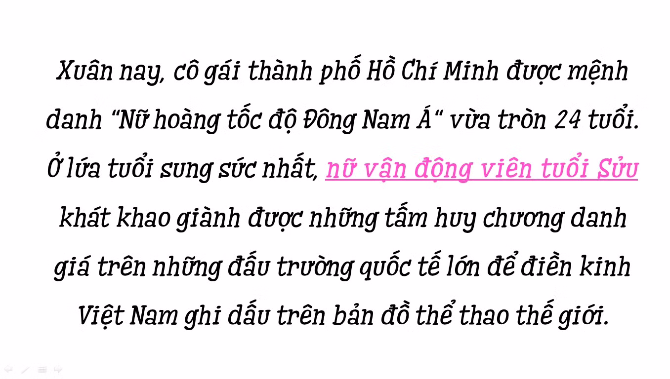 Gặp ‘nữ hoàng tốc độ’ tuổi Sửu Lê Tú Chinh ảnh 1
