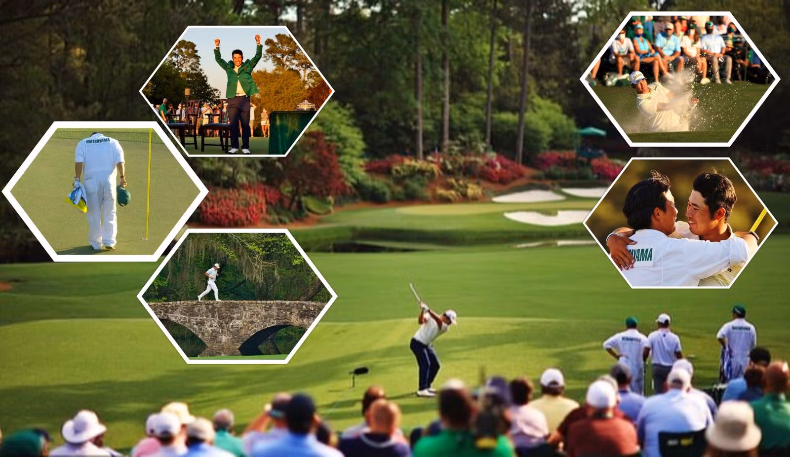 Những khoảnh khắc làm nên lịch sử của Hideki Matsuyama tại giải golf The Masters.